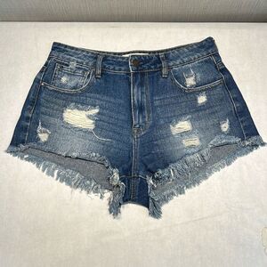 PacSun Distressed Denim Shorts Sz 26 Cutoffs